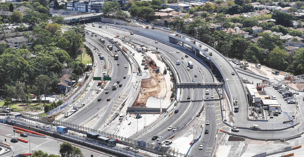 Revizto was used by the joint venture delivering the Warringah Freeway Upgrade, one of the largest projects in New South Wales. Image: Arcadis.